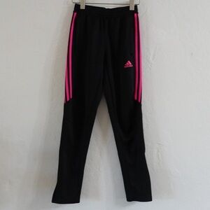Adidas Climacool Track‎ Pants – Kids Medium (11-12Y), Black/Pink, Tapered Leg
